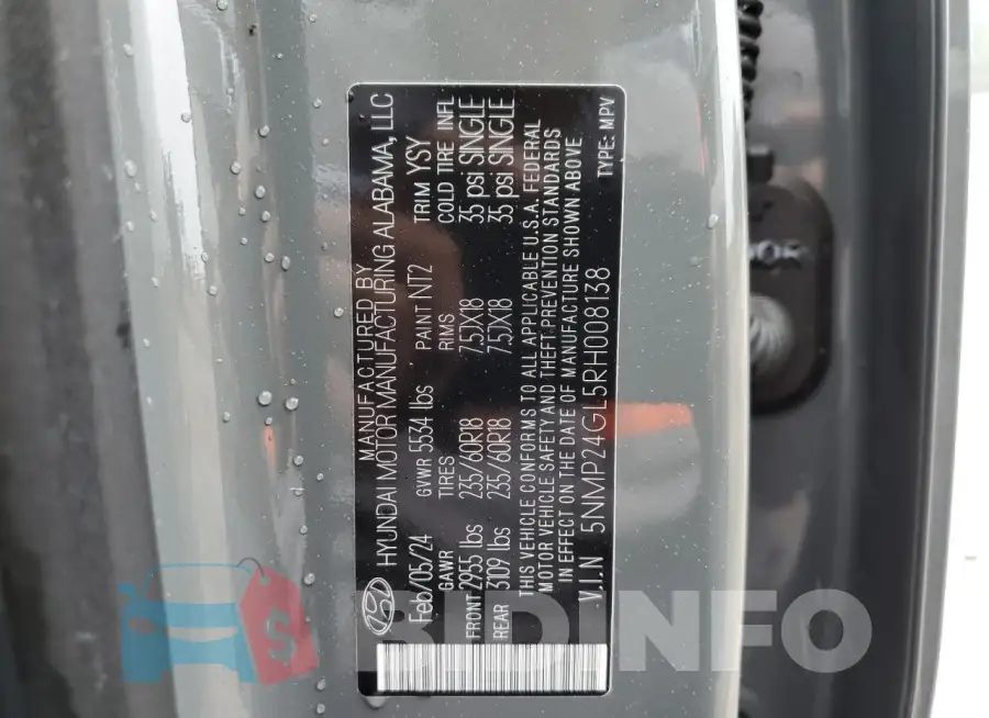 5NMP24GL5RH008138 Photo# 13
