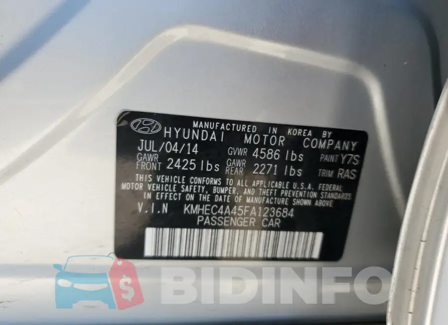 KMHEC4A45FA123684 Photo# 12