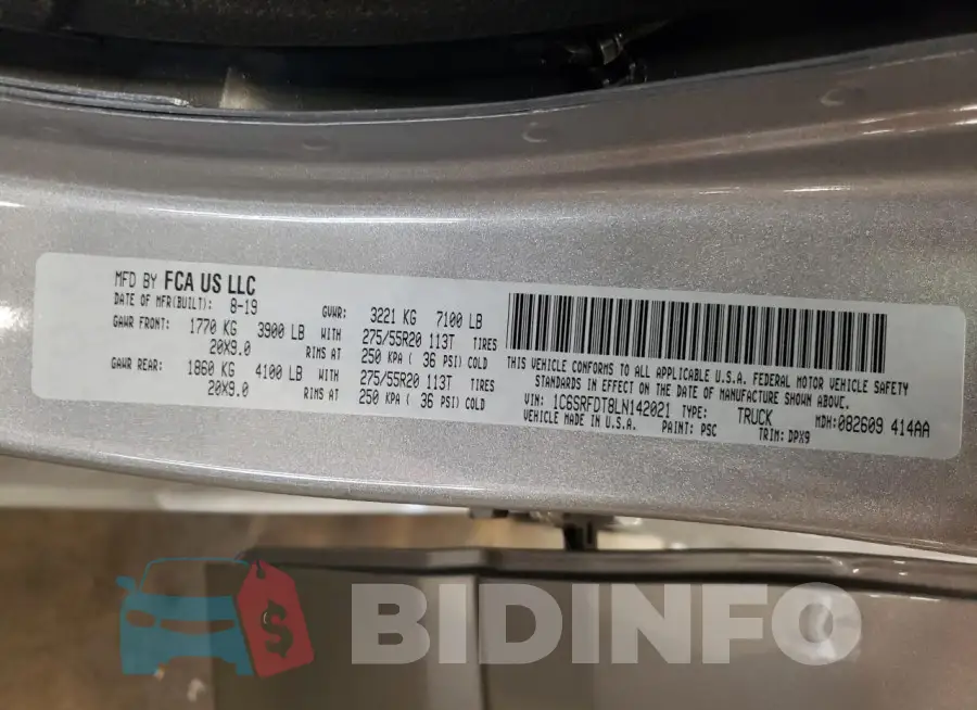1C6SRFDT8LN142021 Photo# 13