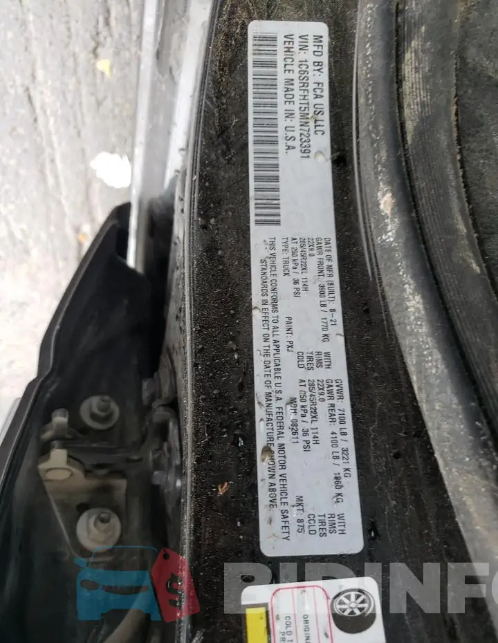 1C6SRFHT5MN723391 Photo# 12