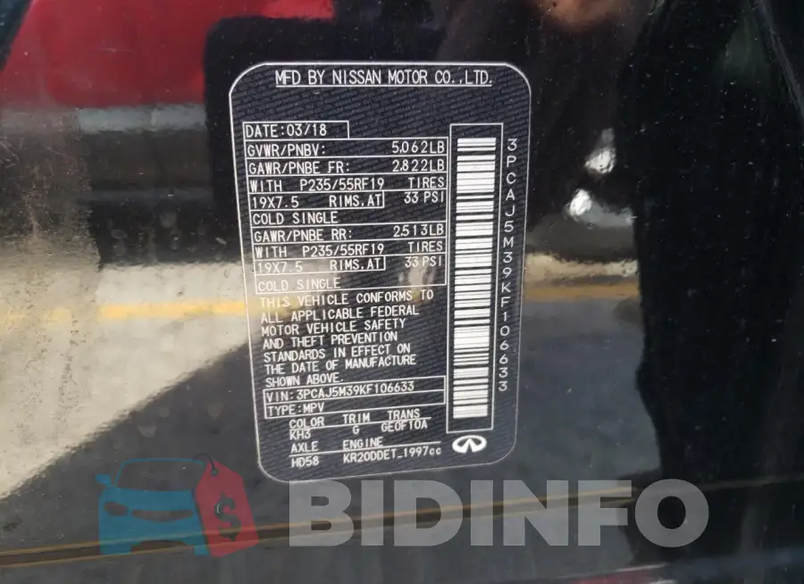 3PCAJ5M39KF106633 Photo# 13