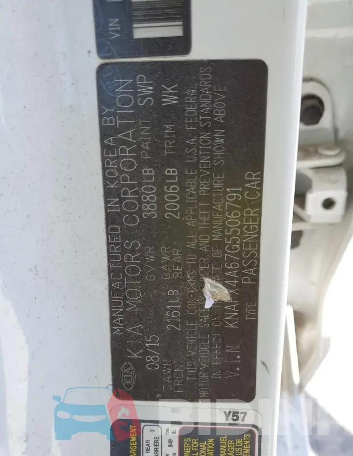 KNAFX4A67G5506791 Photo# 12