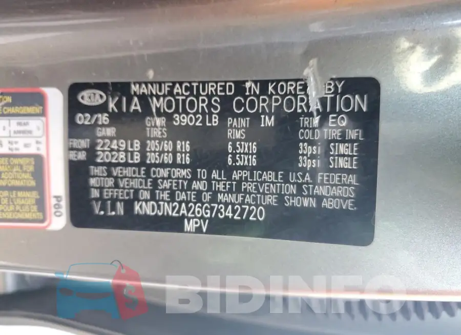 KNDJN2A26G7342720 Photo# 13