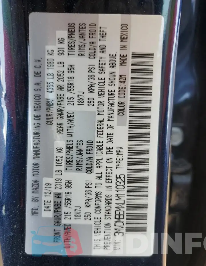 3MVDMBEMXLM110325 Photo# 13