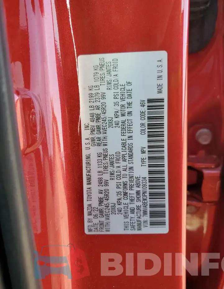 7MMVABEM3PN109334 Photo# 13