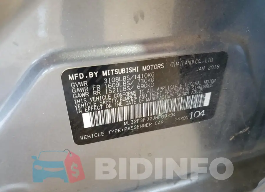 ML32F3FJ2JHF09394 Photo# 12