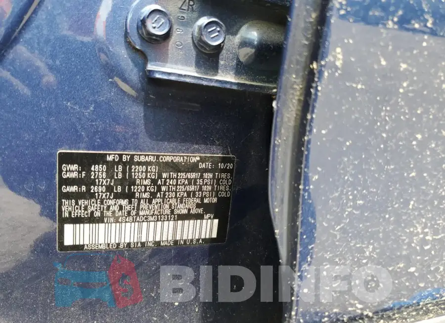 4S4BTADC3M3133121 Photo# 14