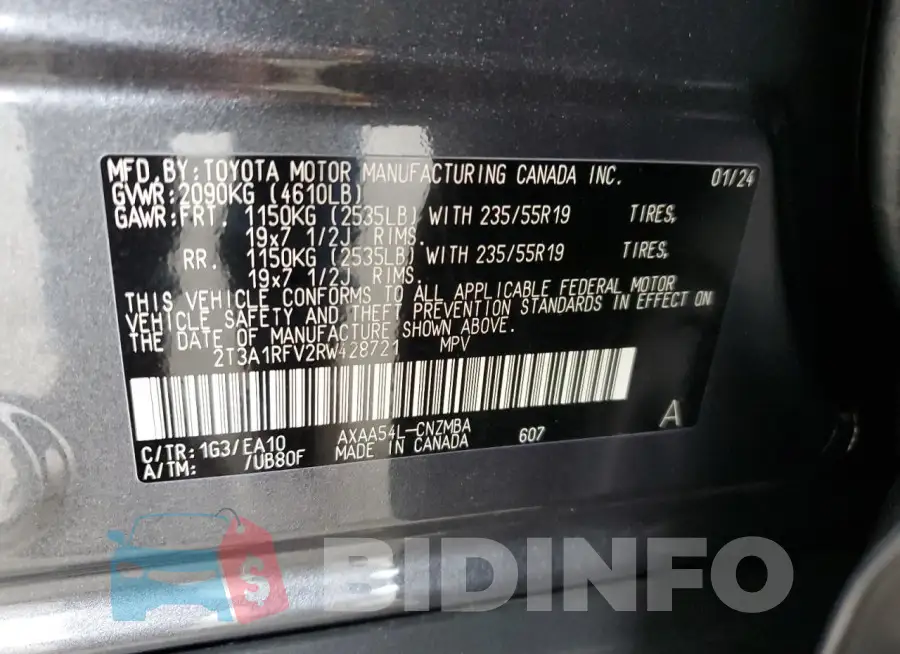 2T3A1RFV2RW428721 Photo# 13