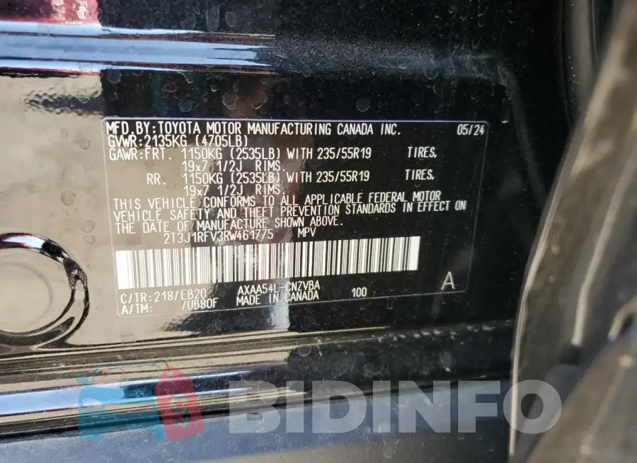 2T3J1RFV3RW461775 Photo# 14