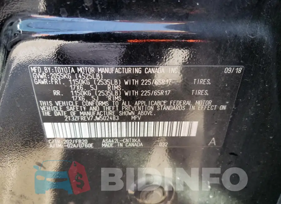 2T3ZFREV7JW502483 Photo# 13