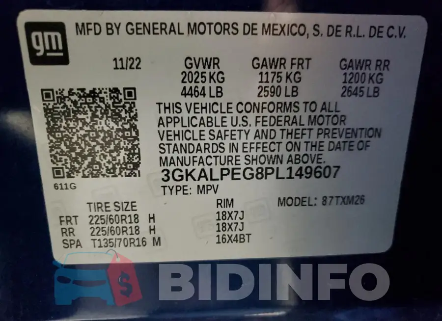 3GKALPEG8PL149607 Photo# 14