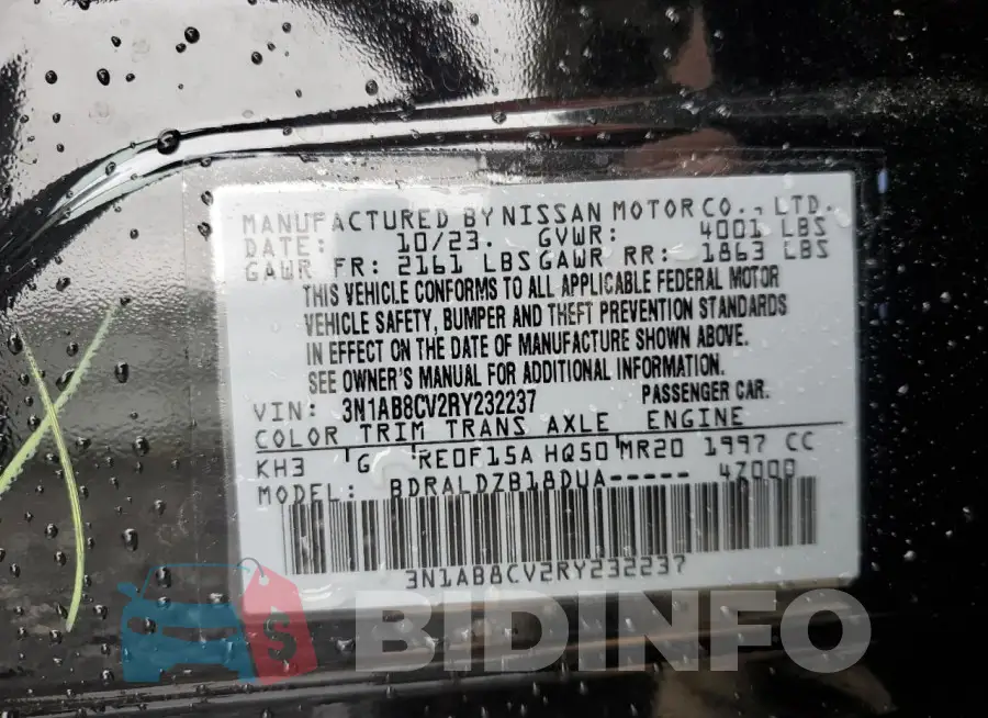 3N1AB8CV2RY232237 Photo# 12