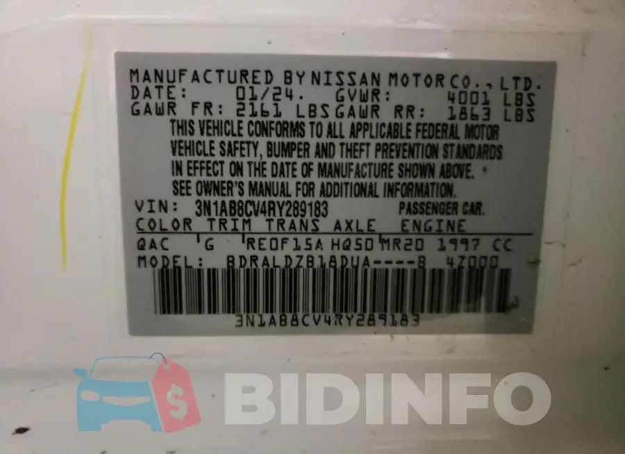 3N1AB8CV4RY289183 Photo# 12