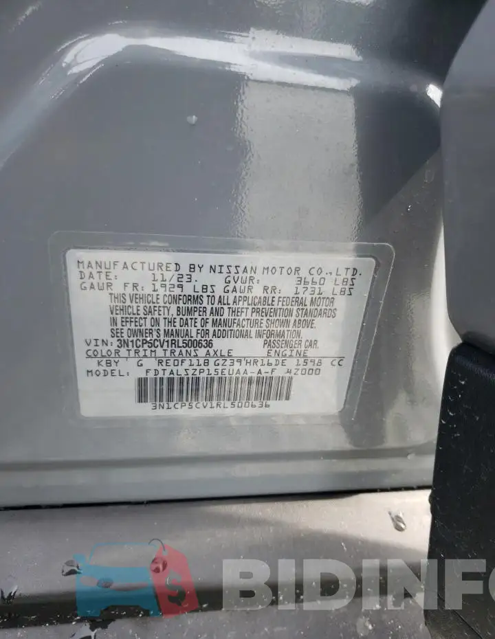 3N1CP5CV1RL500636 Photo# 13