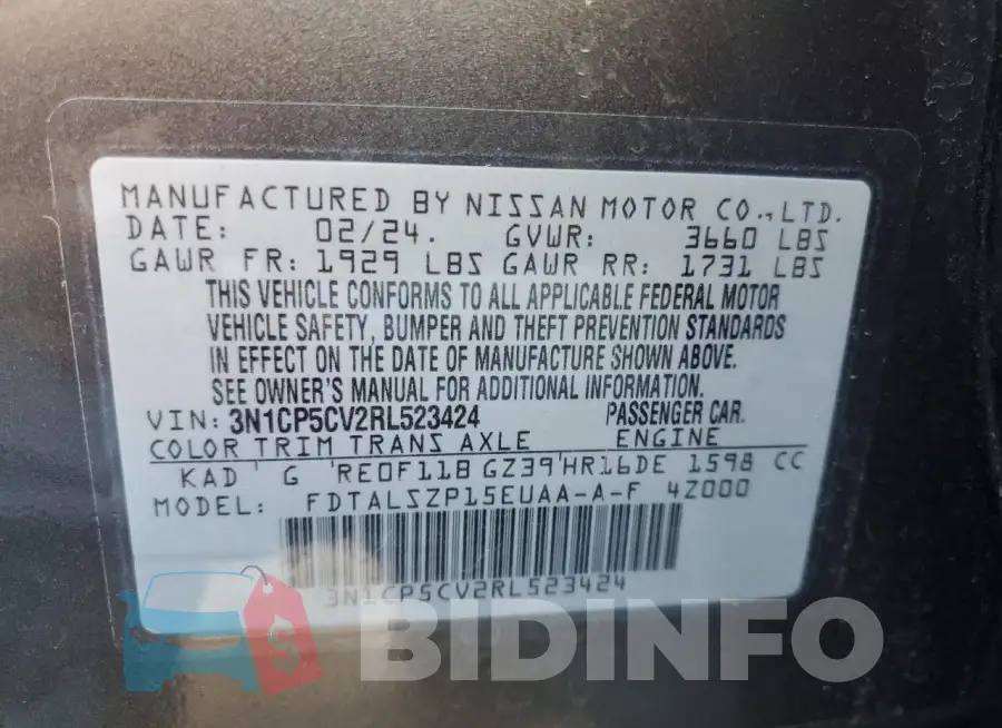 3N1CP5CV2RL523424 Photo# 12