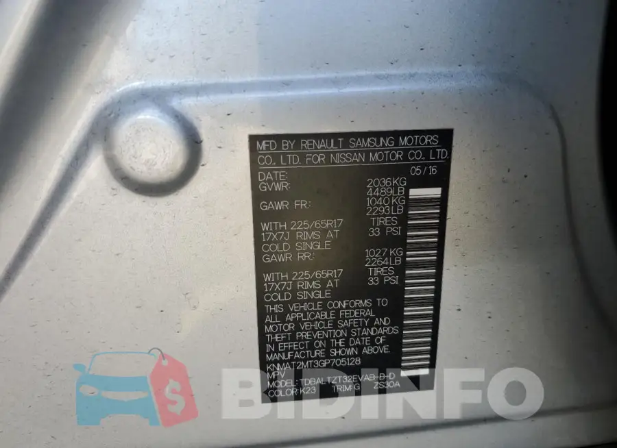 KNMAT2MT3GP705128 Photo# 13
