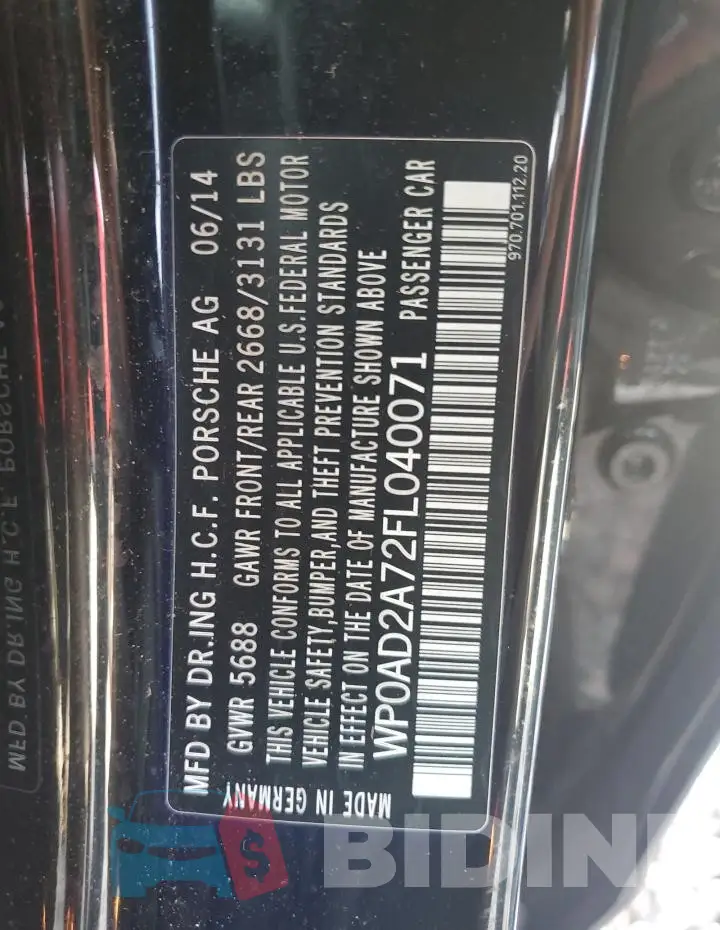 WP0AD2A72FL040071 Photo# 12