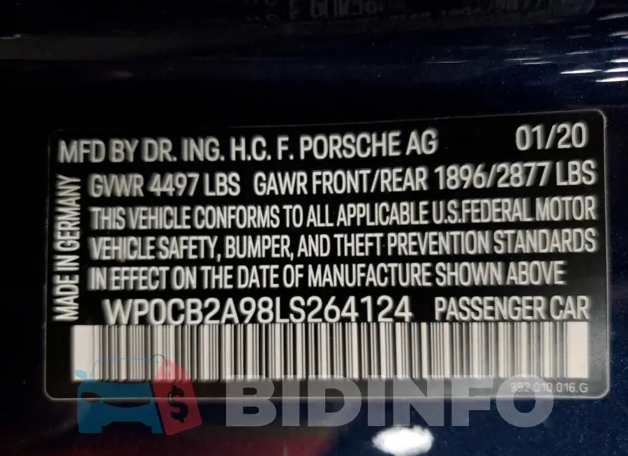 WP0CB2A98LS264124 Photo# 13