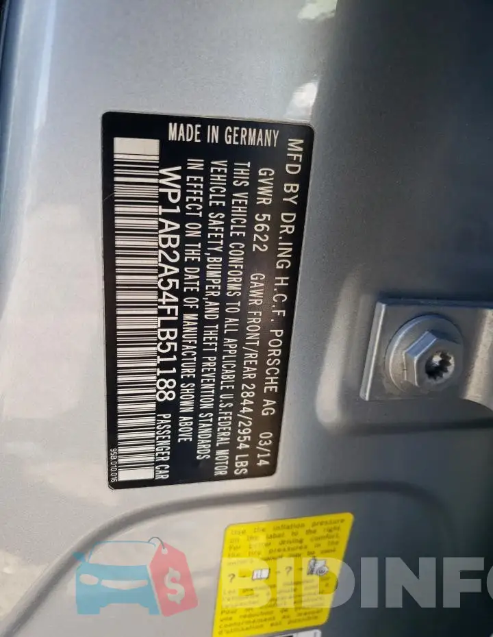 WP1AB2A54FLB51188 Photo# 13