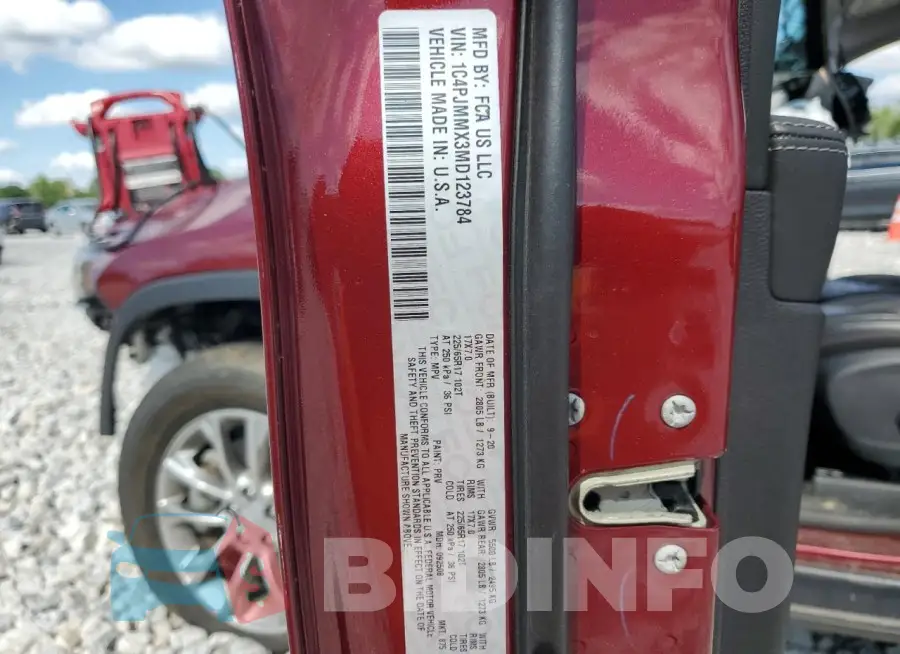 1C4PJMMX3MD123784 Photo# 14