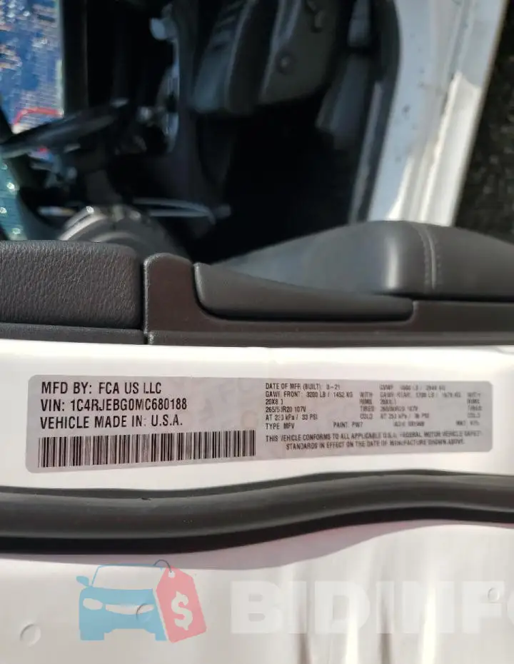 1C4RJEBG0MC680188 Photo# 13
