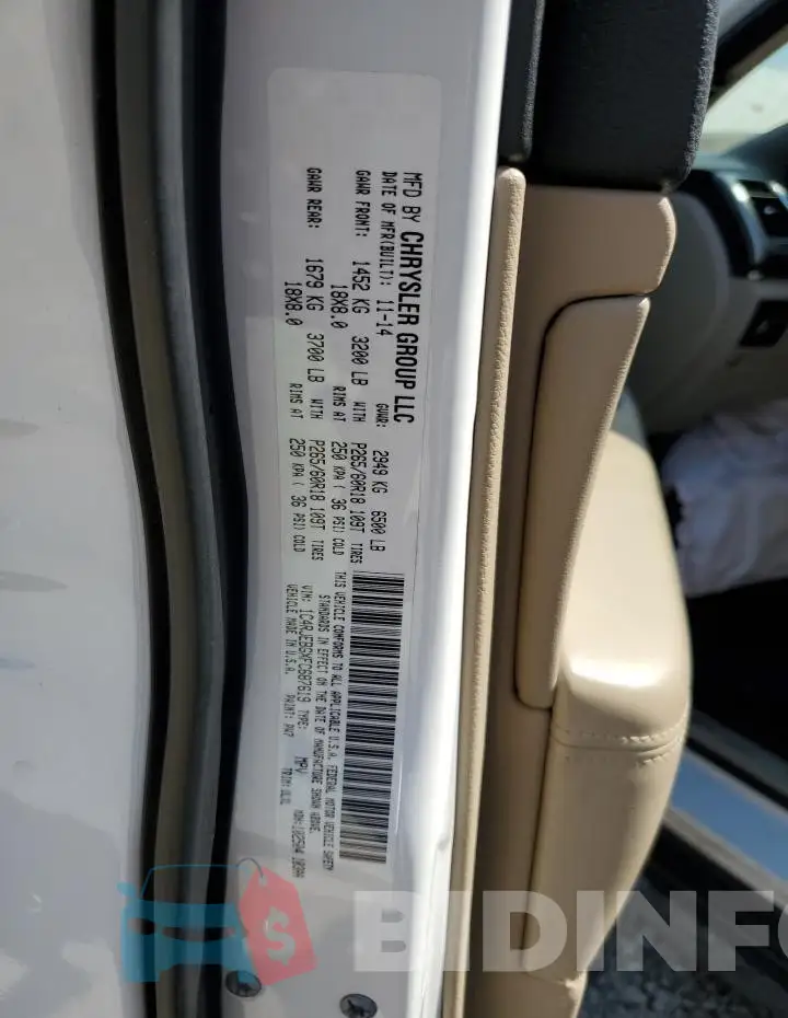 1C4RJEBGXFC687619 Photo# 13