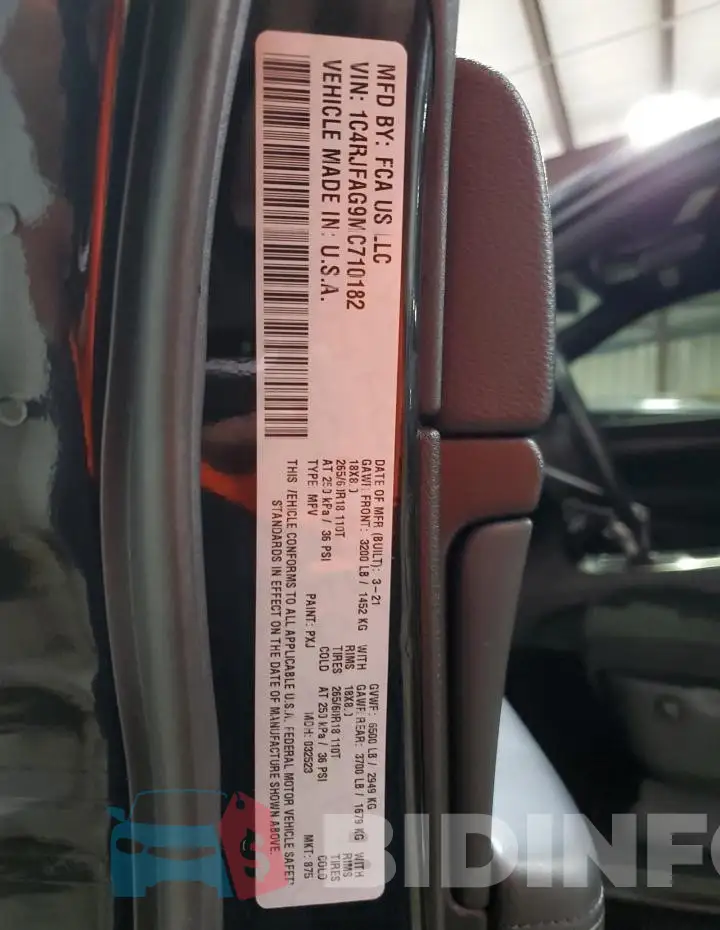 1C4RJFAG9MC710182 Photo# 14