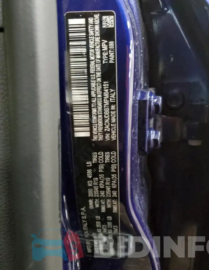 ZACNJDBB7MPM64151 Photo# 13