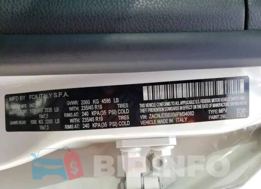 ZACNJDBBXMPM94082 Photo# 13