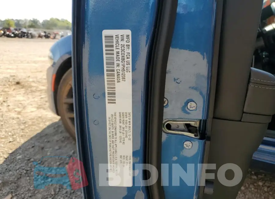 2C3CDXBG1PH512087 Photo# 12