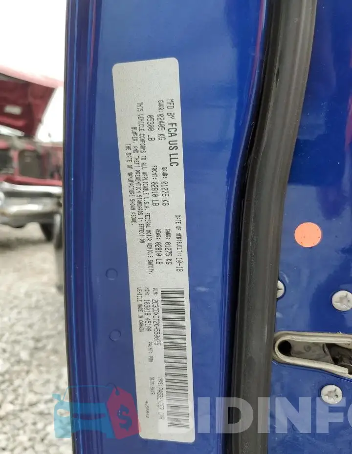 2C3CDXCT2KH550075 Photo# 12