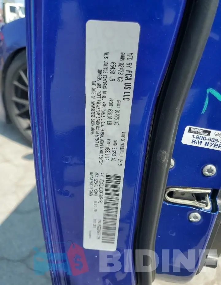 2C3CDXGJ2KH603432 Photo# 12
