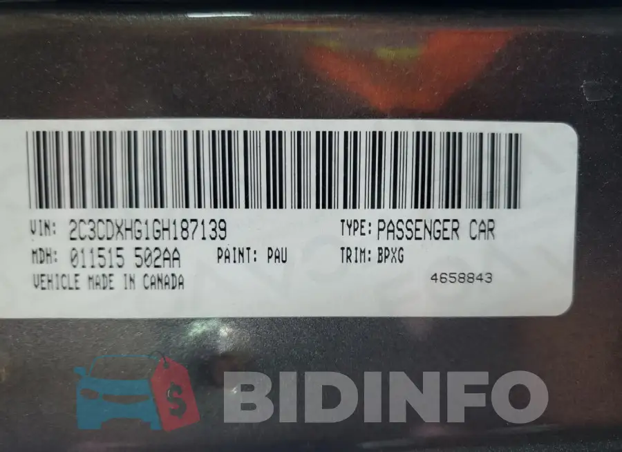 2C3CDXHG1GH187139 Photo# 12
