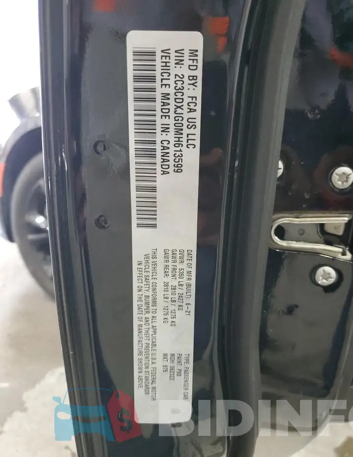 2C3CDXJG0MH613599 Photo# 12
