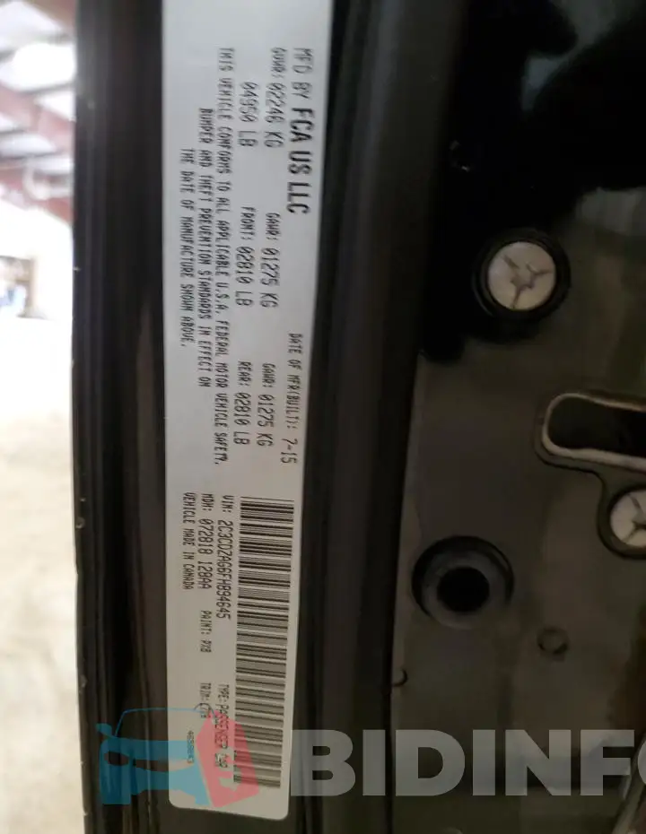 2C3CDZAG6FH894645 Photo# 13
