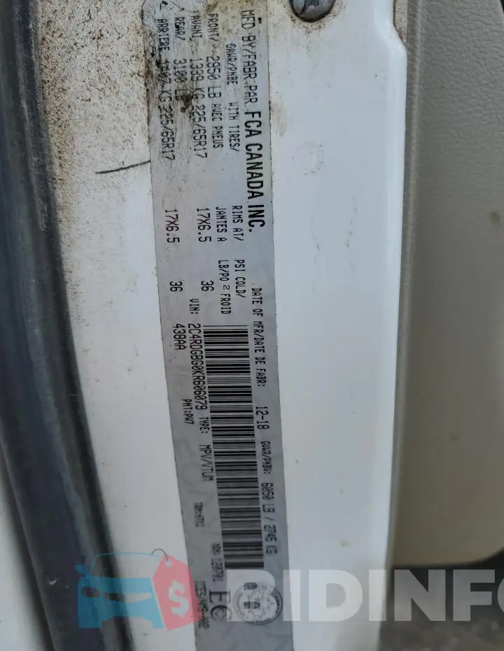 2C4RDGBG0KR606079 Photo# 13