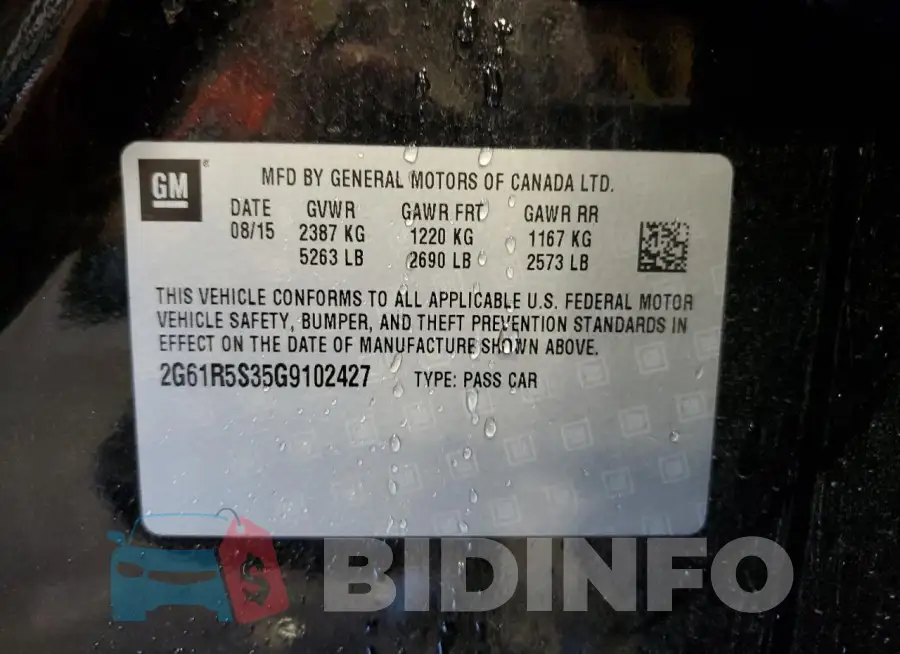 2G61R5S35G9102427 Photo# 12