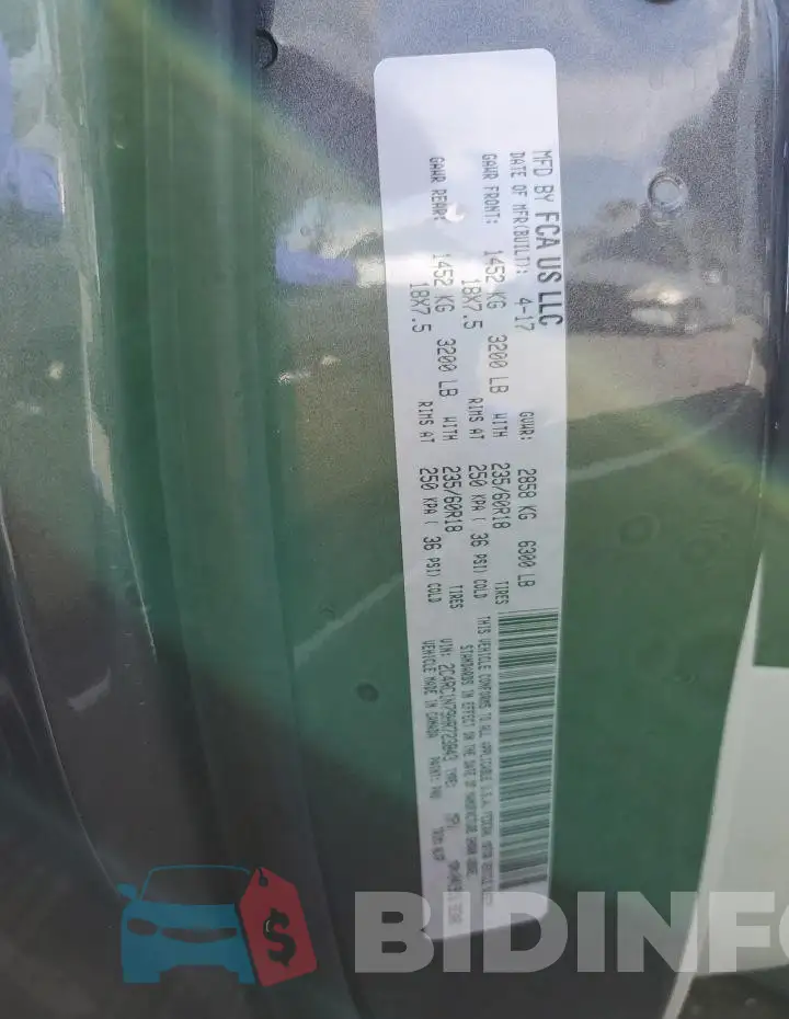 2C4RC1N79HR723843 Photo# 13