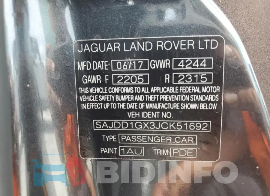 SAJDD1GX3JCK51692 Photo# 12