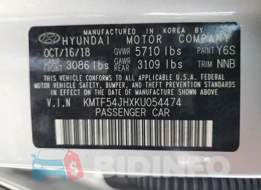 KMTF54JHXKU054474 Photo# 13