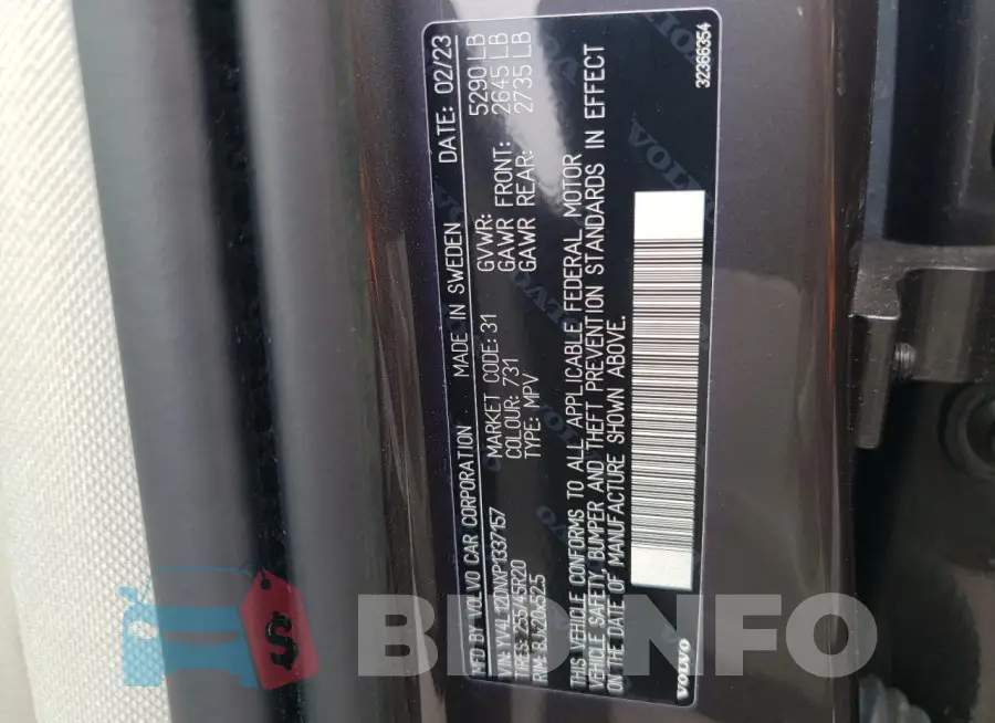 YV4L12DNXP1337157 Photo# 13