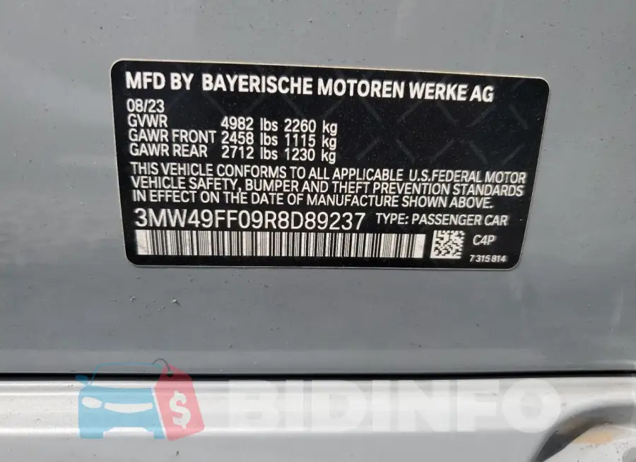 3MW49FF09R8D89237 Photo# 12
