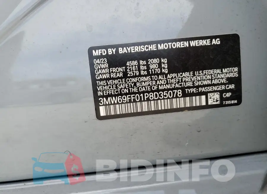 3MW69FF01P8D35078 Photo# 12