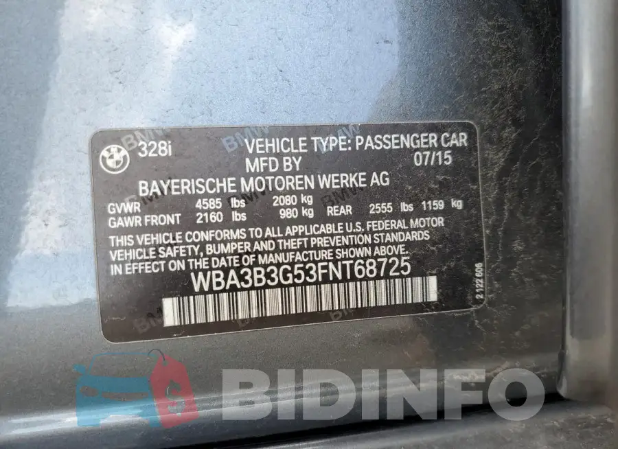 WBA3B3G53FNT68725 Photo# 12