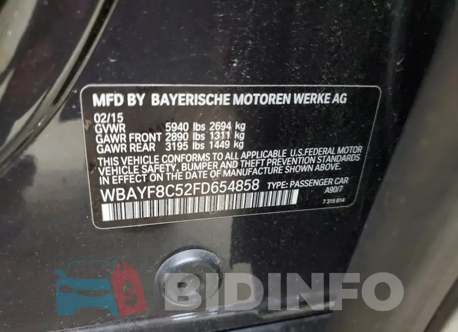 WBAYF8C52FD654858 Photo# 12