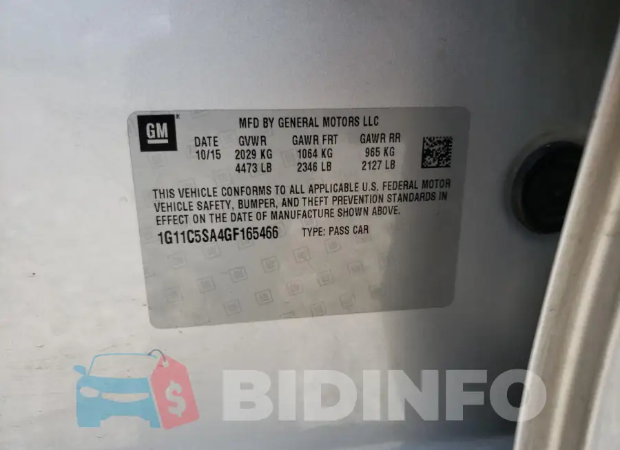 1G11C5SA4GF165466 Photo# 12