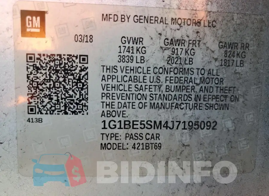 1G1BE5SM4J7195092 Photo# 12
