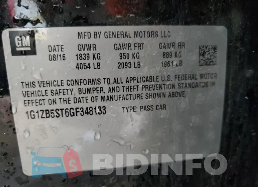 1G1ZB5ST6GF348133 Photo# 12