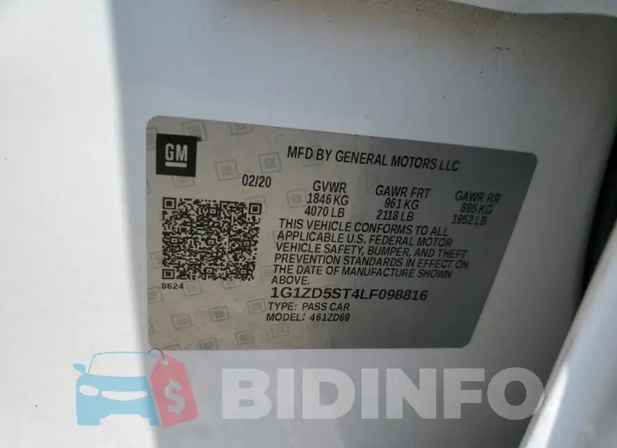 1G1ZD5ST4LF098816 Photo# 13