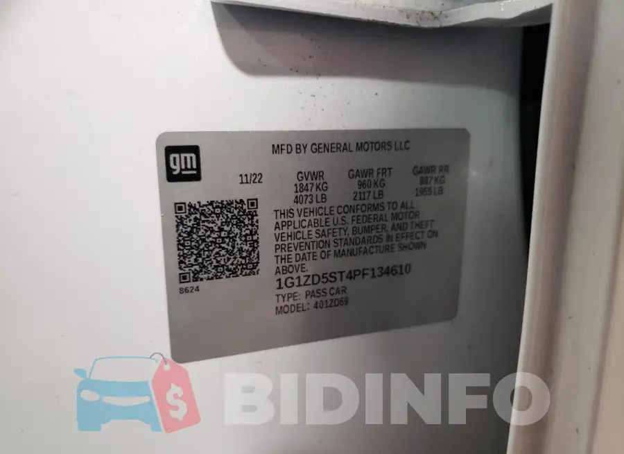 1G1ZD5ST4PF134610 Photo# 13